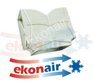 3-way ABS air duct (650x450mm)