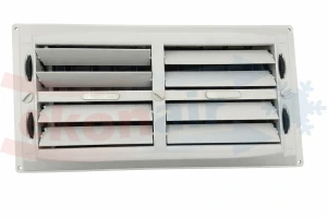 Flat grille with dampers 02-F (internal 400x200mm)