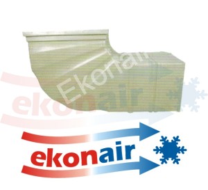 Air duct elbow, rectangle