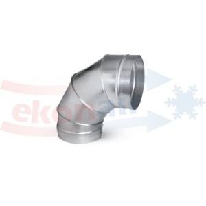 Galvanized duct elbow 90°; diam.500mm