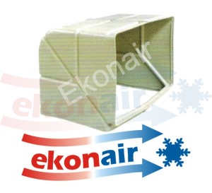 ABS air duct elbow 650x450mm (up-down)
