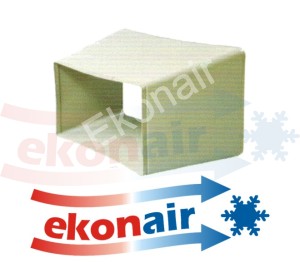 ABS air duct reduction 650x450/520x360mm